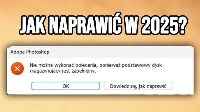 Jak wyczyścić dysk magazynujący w Photoshopie i uniknąć utraty danych